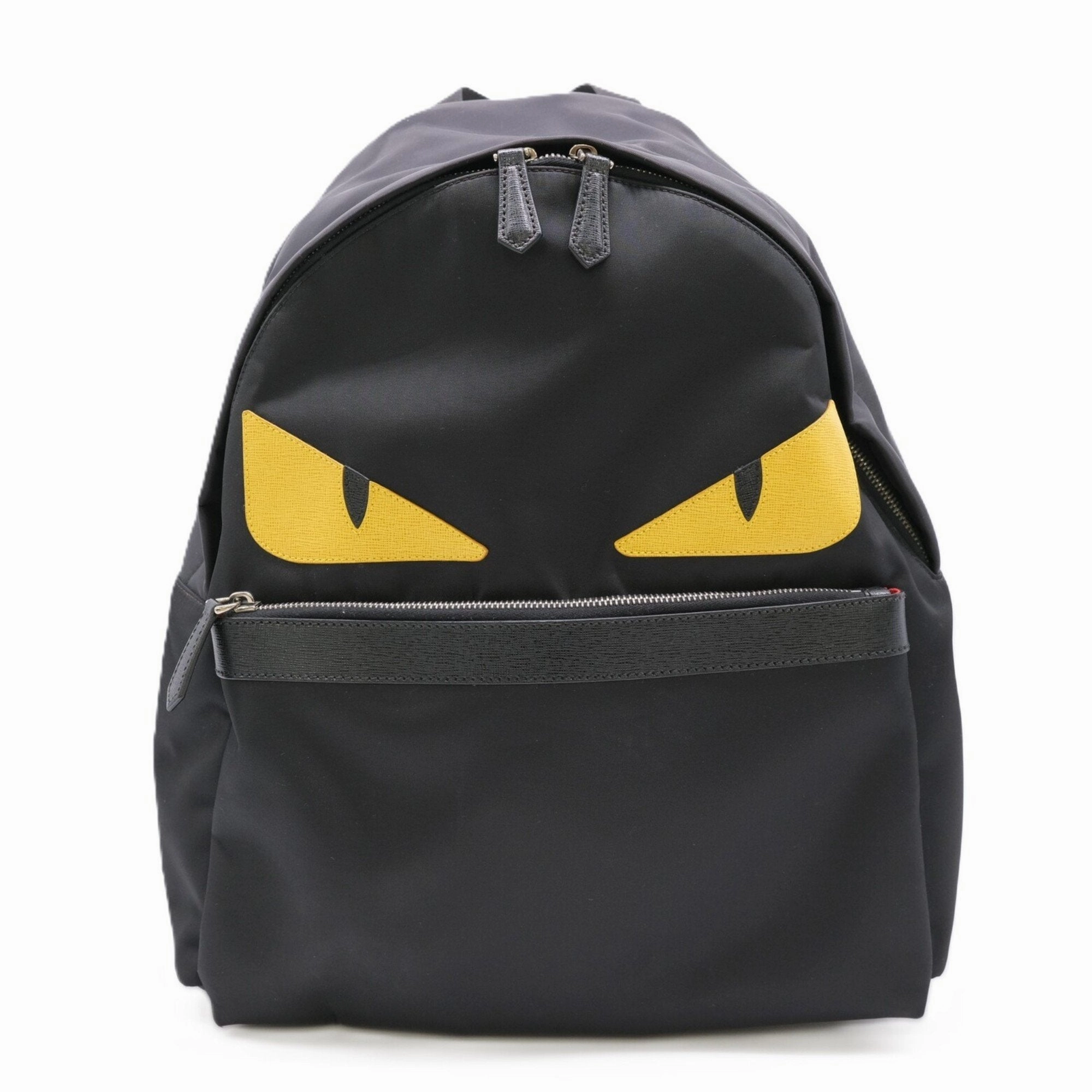 Fendi Nylon Leather Backpack (Pre-Owned)