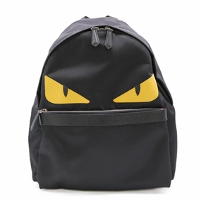 Fendi Nylon Leather Backpack (Pre-Owned)