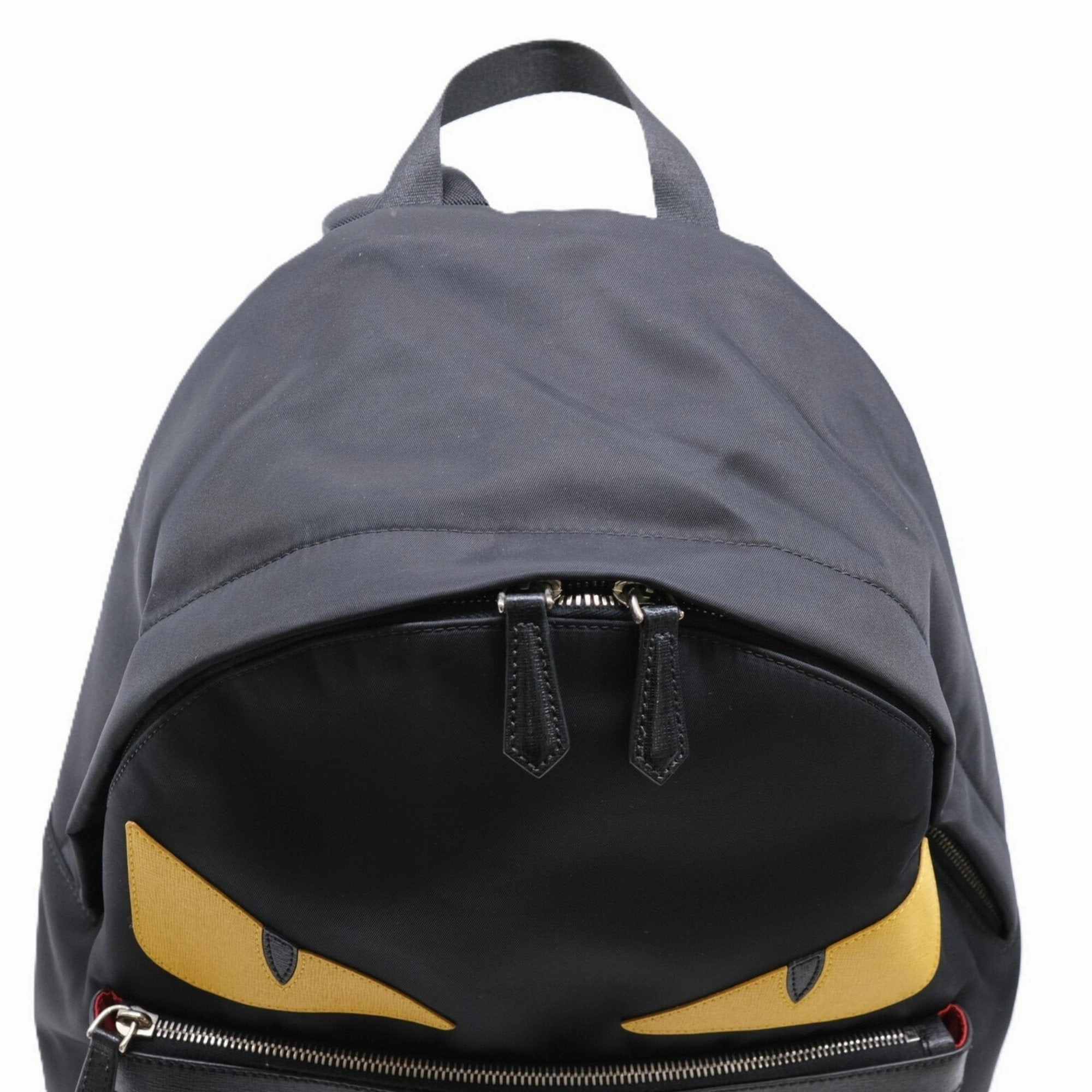 Fendi Nylon Leather Backpack (Pre-Owned)
