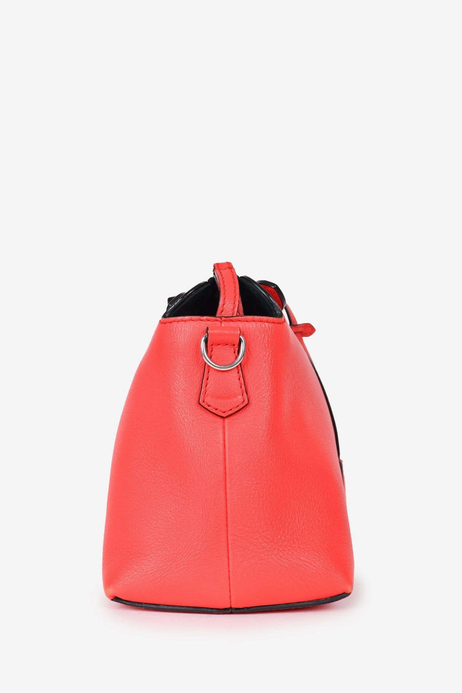 Fendi Red Leather Medium By The Way Top Handle with Strap