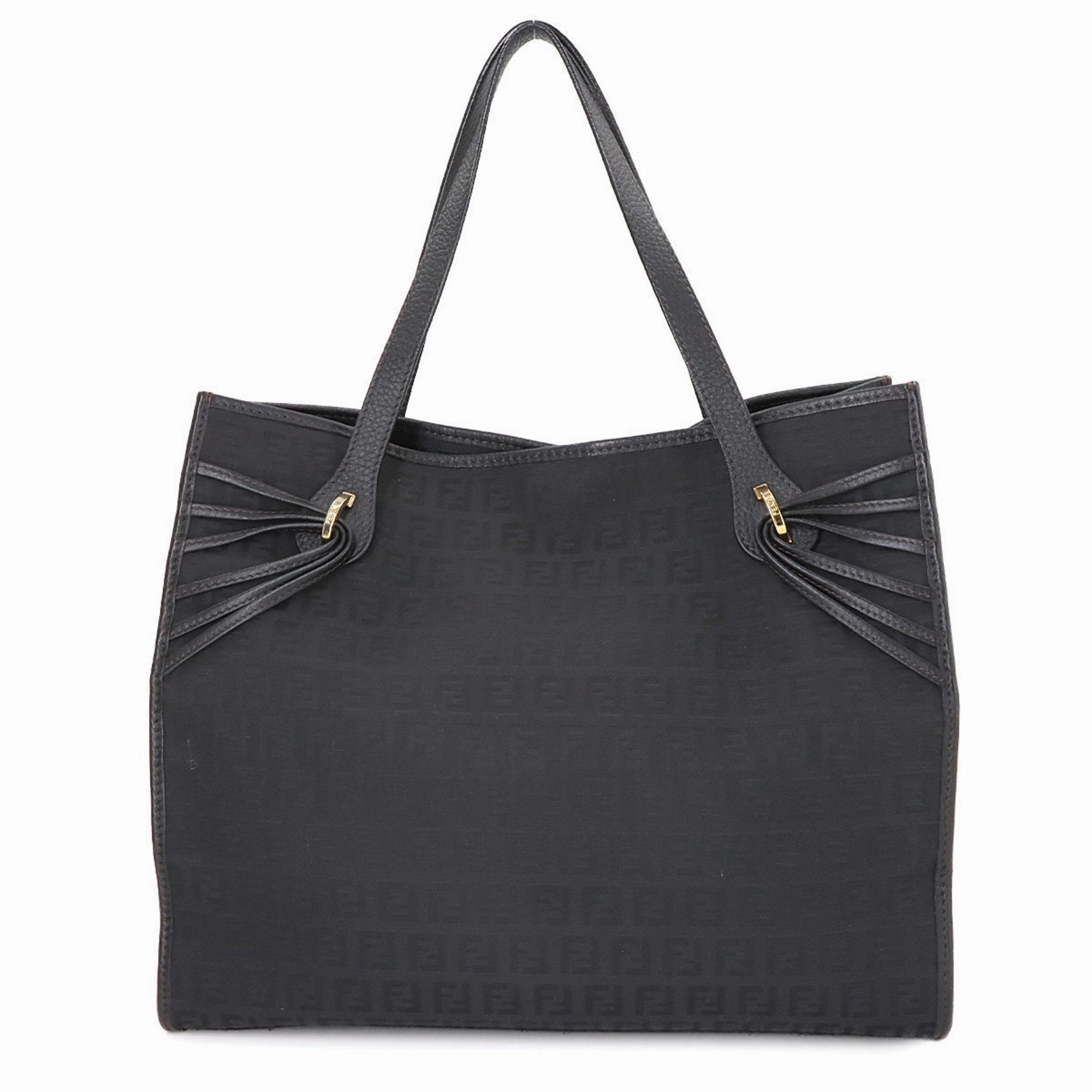 Fendi Zucchino Leather Tote Bag (Pre-Owned)