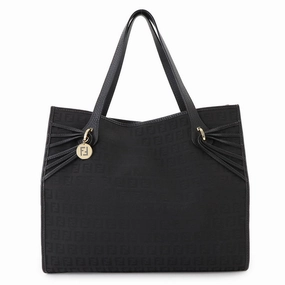 Fendi Zucchino Leather Tote Bag (Pre-Owned)