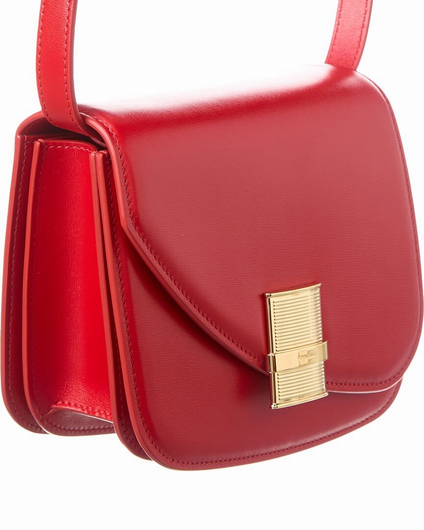 Ferragamo Fiamma Small Leather Crossbody