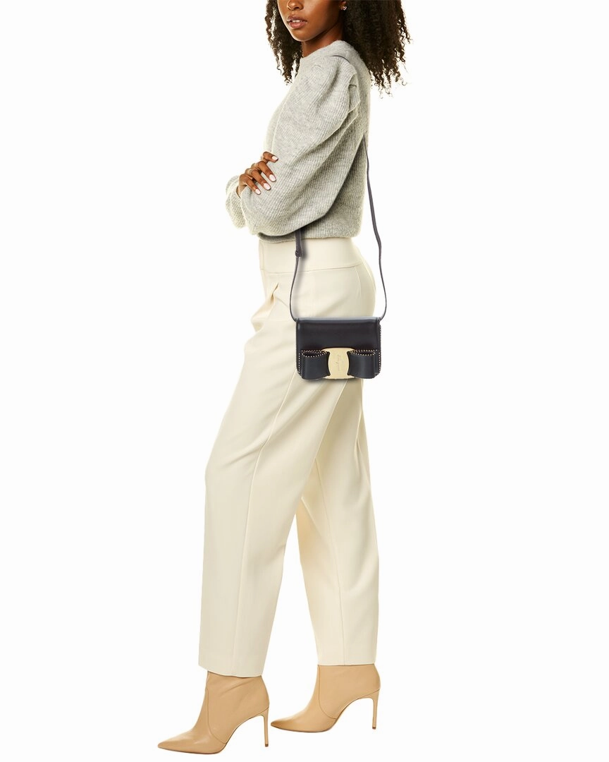 Ferragamo Vara Bow Leather Crossbody