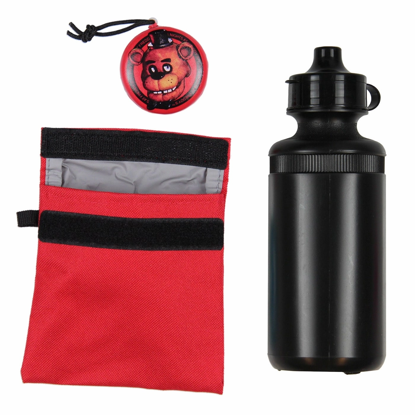 Five Nights At Freddy's 16" Backpack Lunch Box Water Bottle Lunch Kit -5 Piece Set - One Size