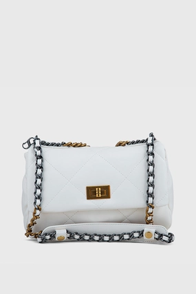 Flap Shoulder Bags BS2096-Ivory