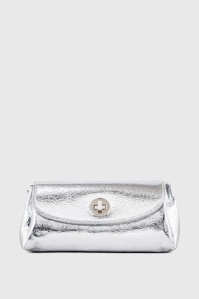 Flap Shoulder Bags BS2114-Silver