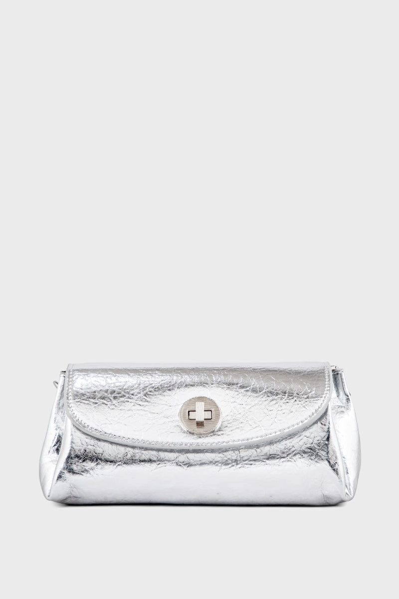 Flap Shoulder Bags BS2114-Silver