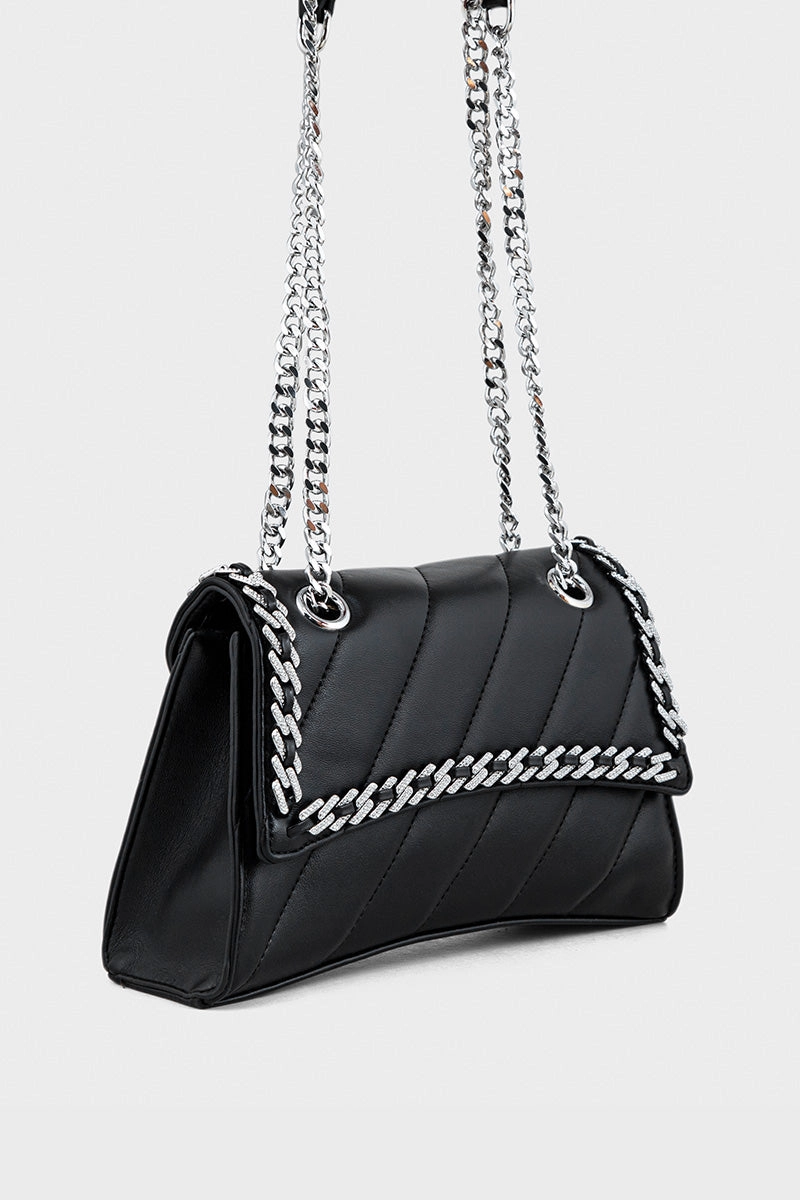 Flap Shoulder Bags BS2122-Black