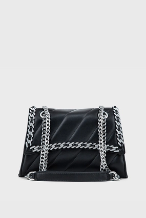 Flap Shoulder Bags BS2122-Black