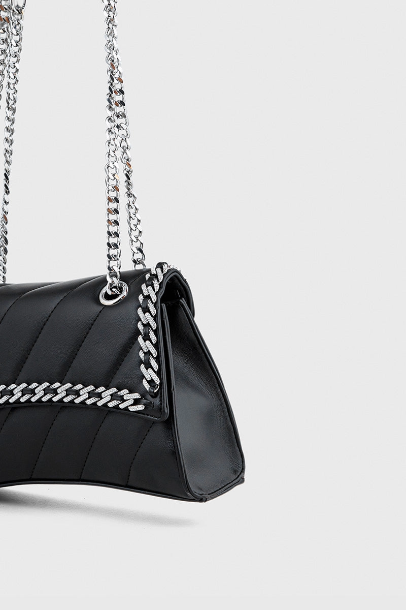 Flap Shoulder Bags BS2122-Black