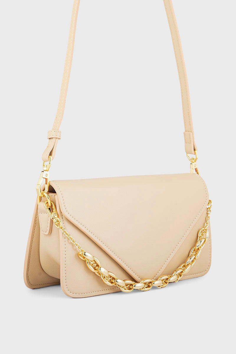 Flap Shoulder Bags BS2123-Beige