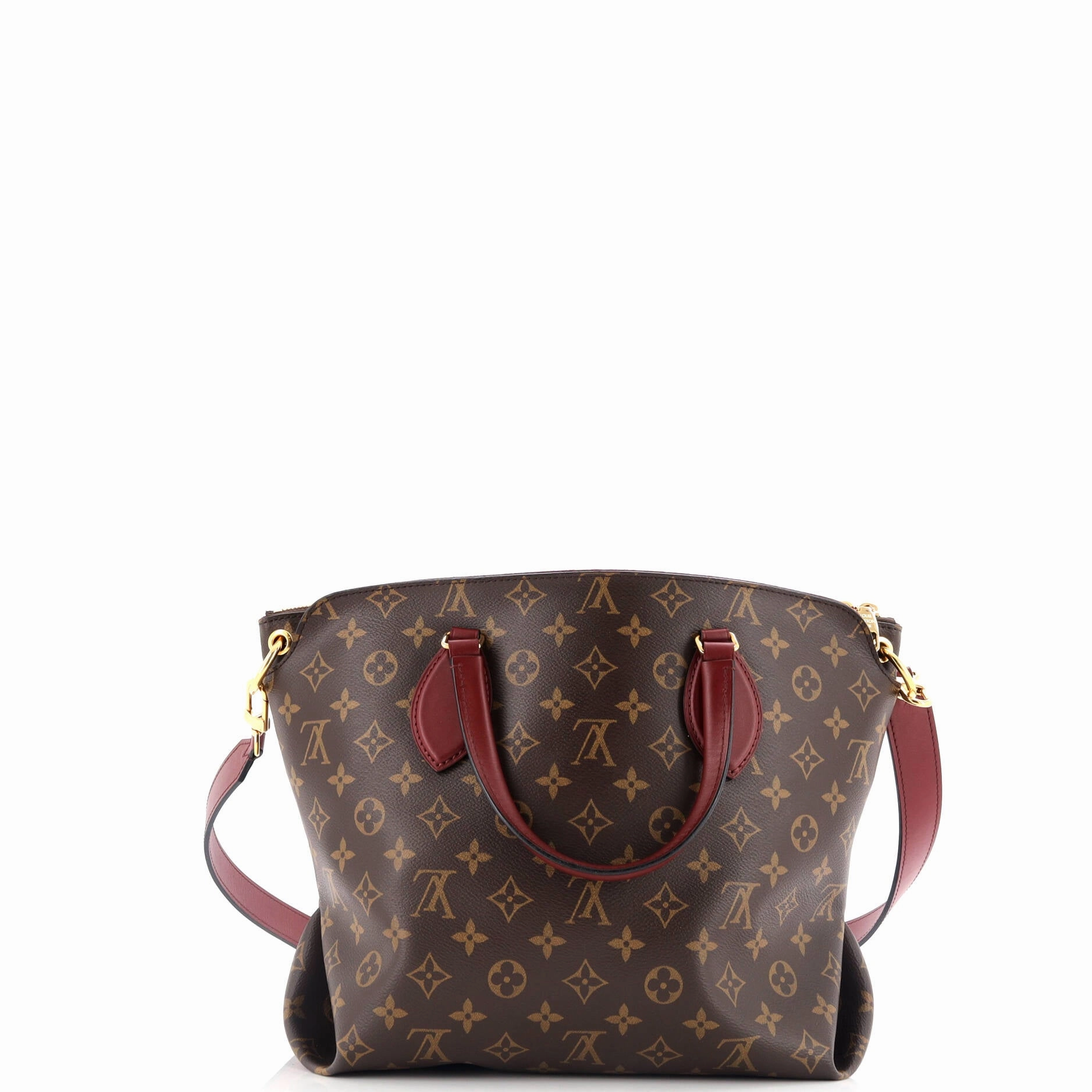 Flower Zipped Tote Monogram Canvas MM
