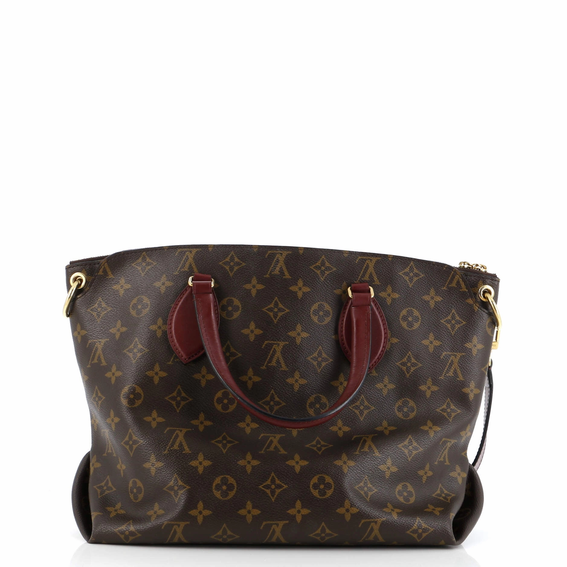 Flower Zipped Tote Monogram Canvas MM