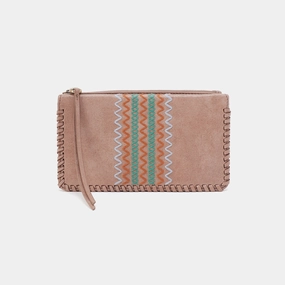 Foray Large Wallet In Buffed Leather - Hazel