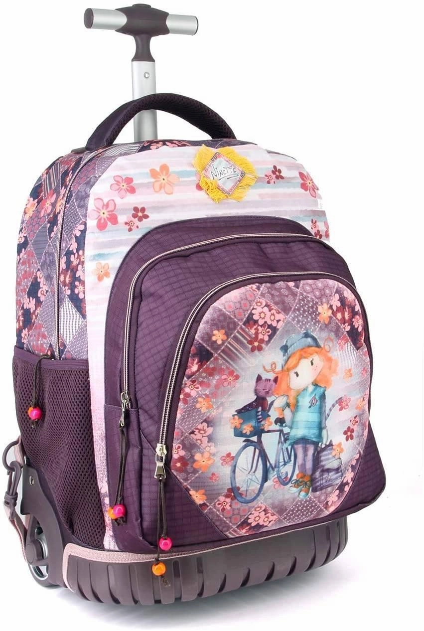 Forever Ninette Bicycle-GTS School Trolley Backpack, 47 cm