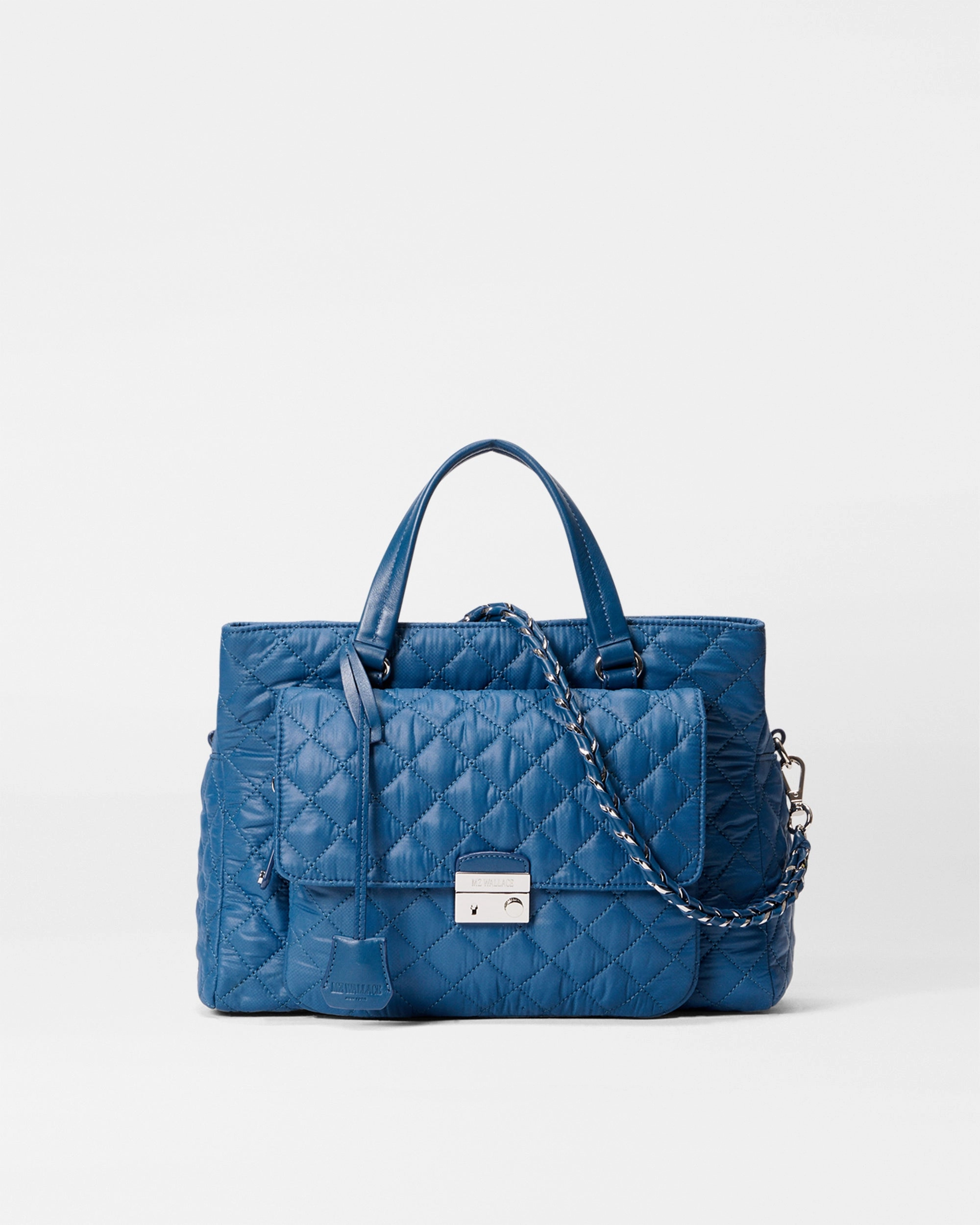 French Blue Crosby Lock Satchel