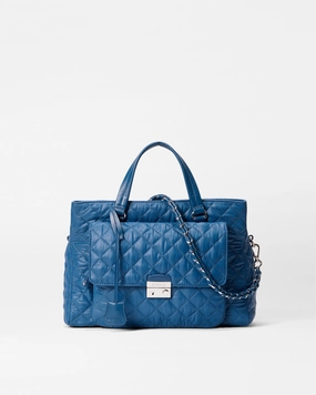 French Blue Crosby Lock Satchel