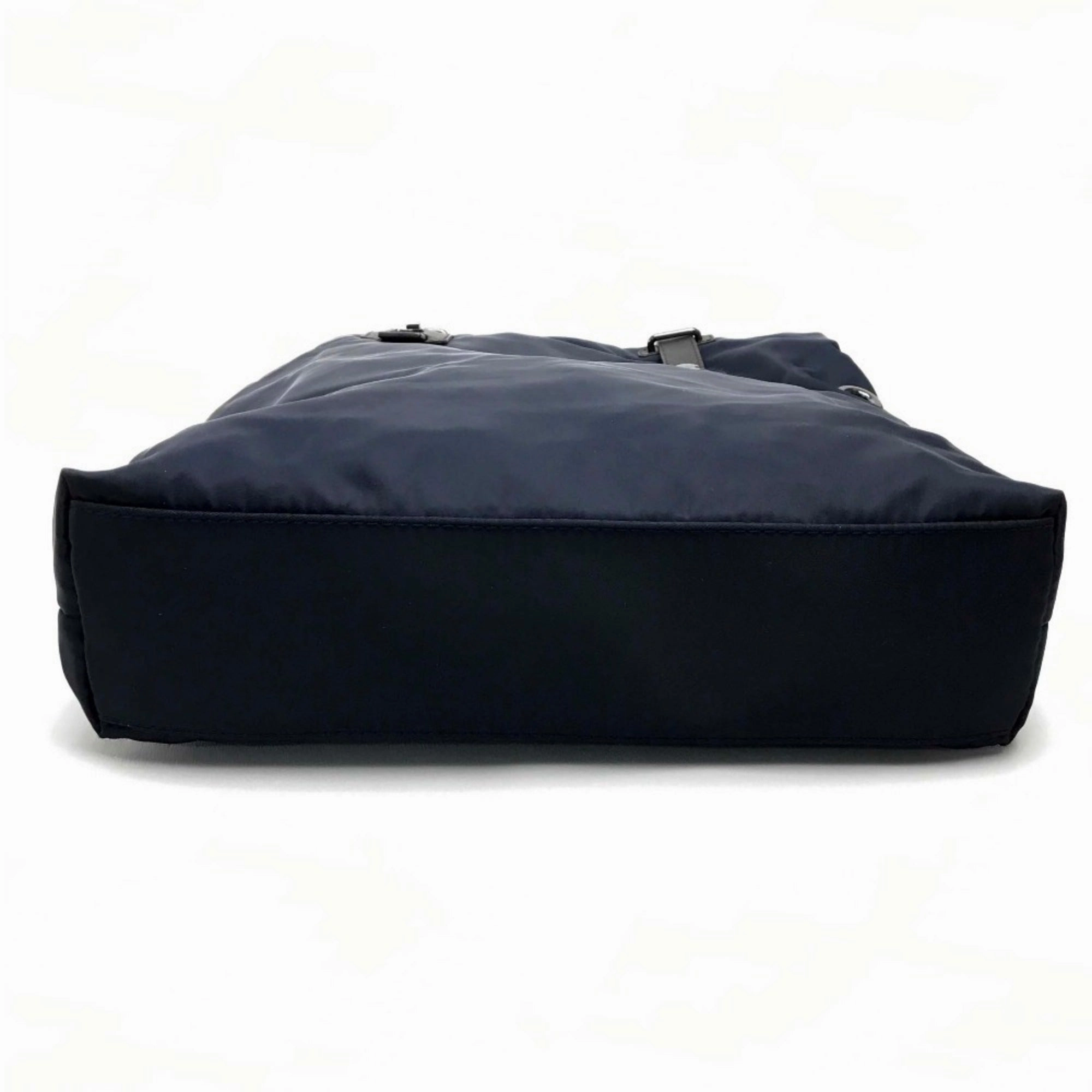Furla   Navy Nylon Leather Shoulder Bag Tote Bag (Pre-Owned)