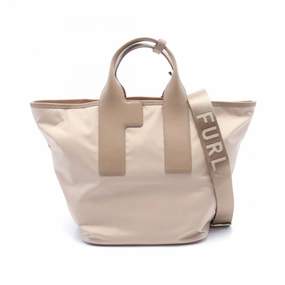 Furla  pink Nylon Leather Tote Bag