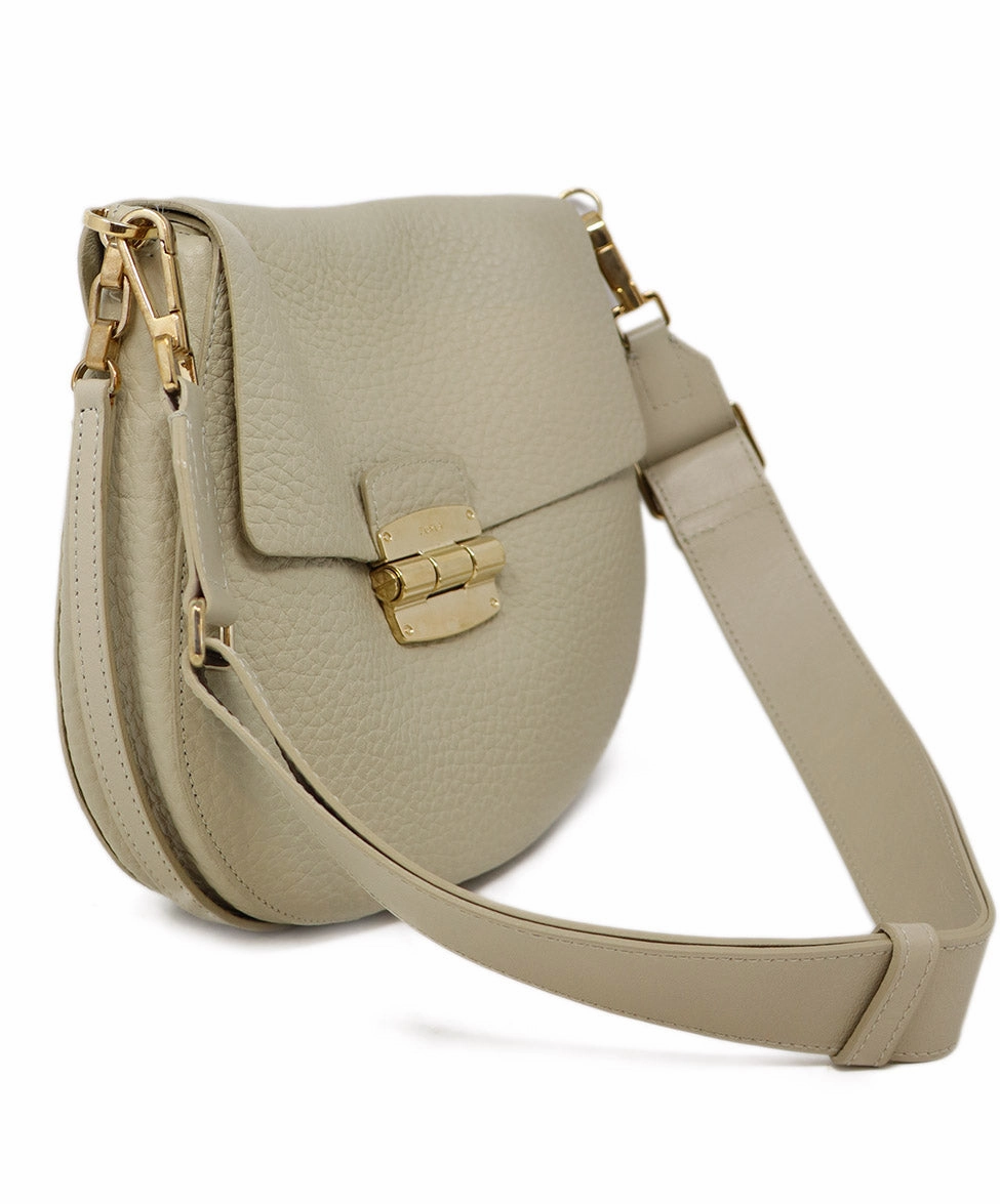 Furla Taupe Leather Crossbody