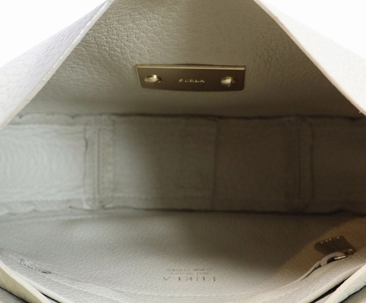 Furla Taupe Leather Crossbody