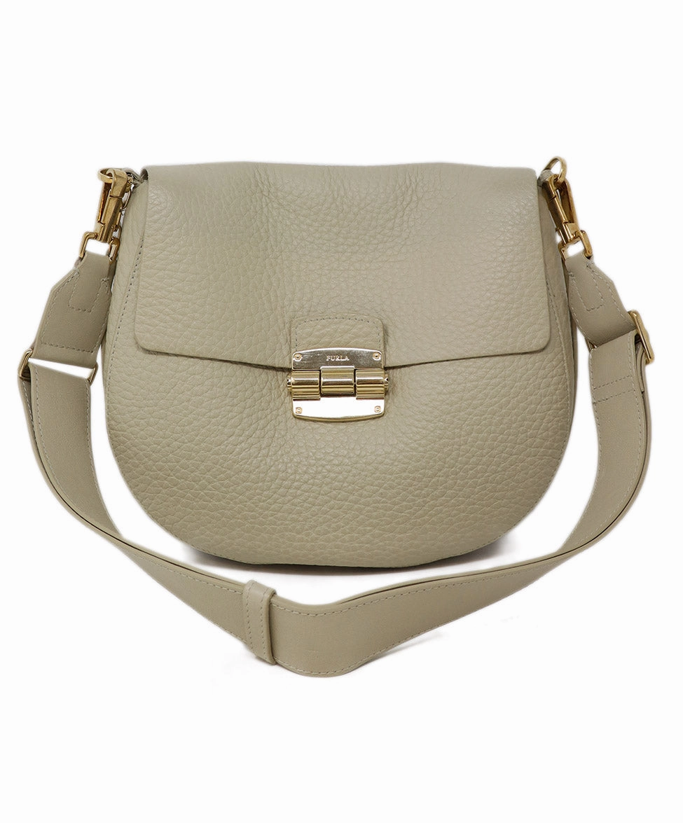 Furla Taupe Leather Crossbody