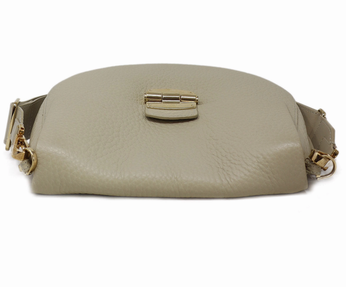 Furla Taupe Leather Crossbody