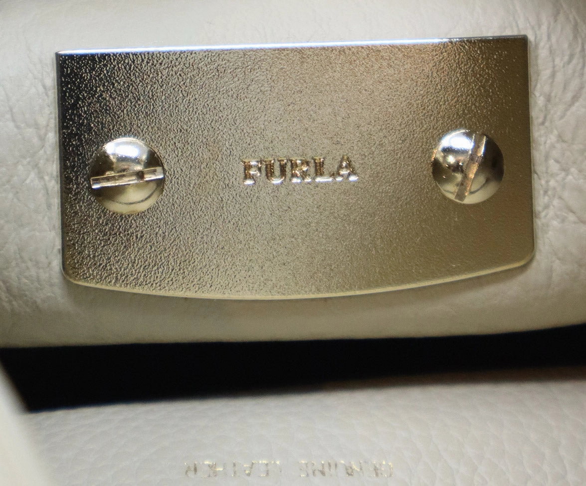 Furla Taupe Leather Crossbody