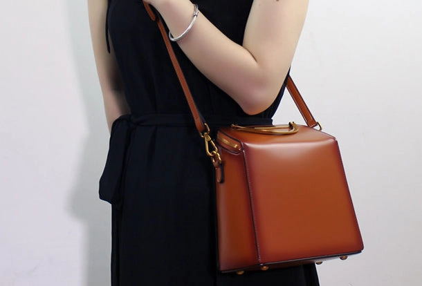 Genuine Leather backpack bag shoulder bag black brown for women leather crossbody bag
