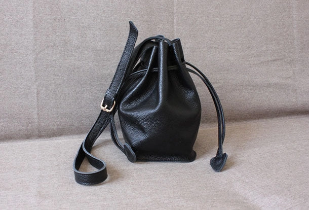 Genuine Leather Bucket Bag Shoulder Bag Crossbody Bag Handbag Purse For Women