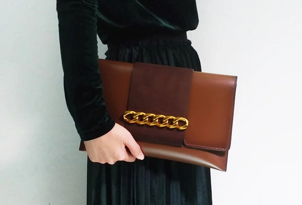 Genuine Leather Clutch Bag Purse Shoulder Bag for Women Leather Crossbody Bag