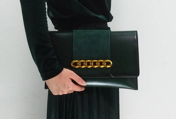 Genuine Leather Clutch Bag Purse Shoulder Bag for Women Leather Crossbody Bag