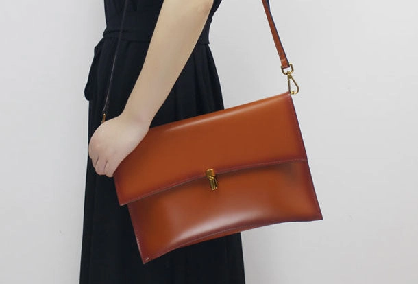 Genuine Leather clutch purse bag shoulder bag black for women leather crossbody bag