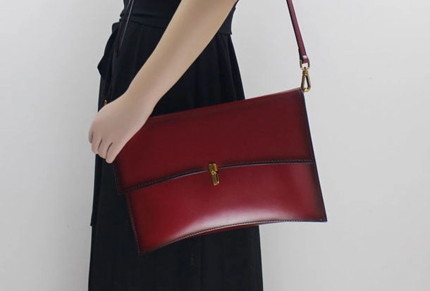 Genuine Leather clutch purse bag shoulder bag black for women leather crossbody bag
