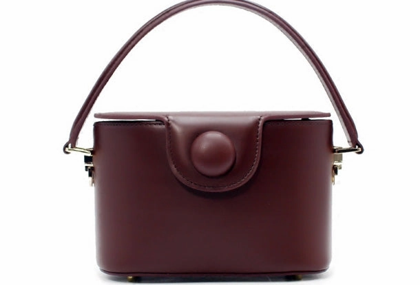 Genuine Leather Doctor Bag Bucket Bag Handbag Shoulder Bag for Women Leather Crossbody Bag