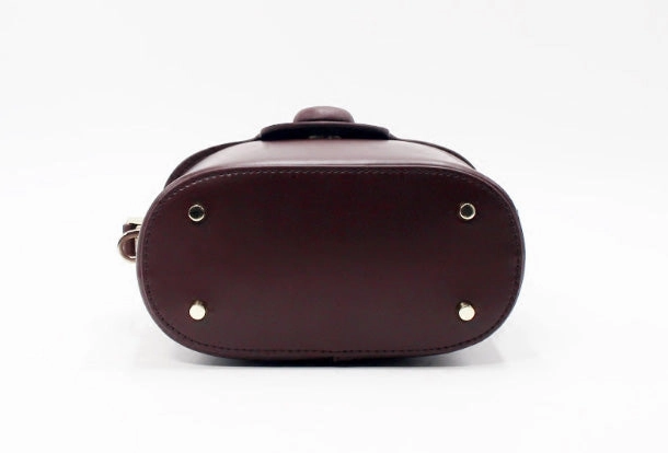 Genuine Leather Doctor Bag Bucket Bag Handbag Shoulder Bag for Women Leather Crossbody Bag
