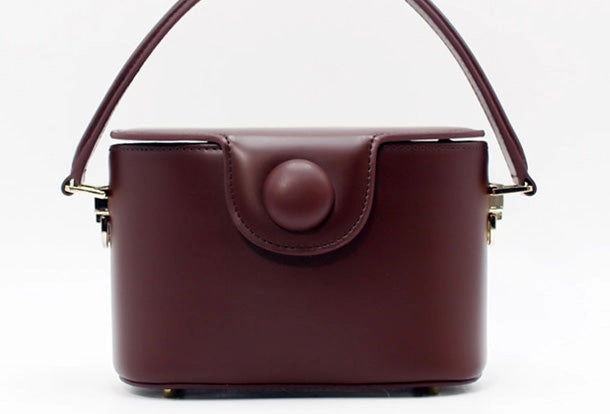 Genuine Leather Doctor Bag Bucket Bag Handbag Shoulder Bag for Women Leather Crossbody Bag