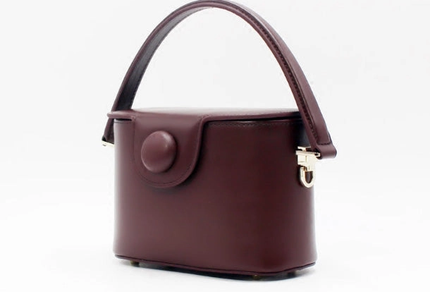 Genuine Leather Doctor Bag Bucket Bag Handbag Shoulder Bag for Women Leather Crossbody Bag