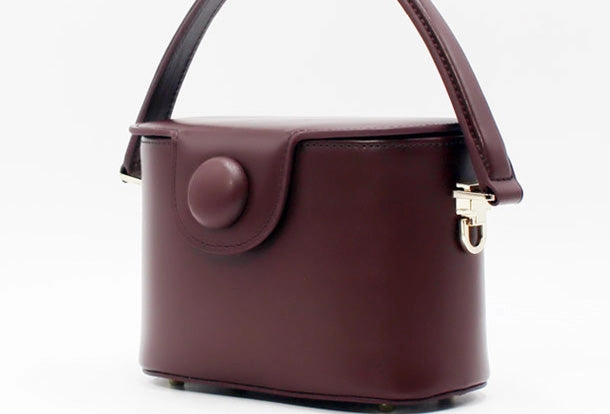 Genuine Leather Doctor Bag Bucket Bag Handbag Shoulder Bag for Women Leather Crossbody Bag