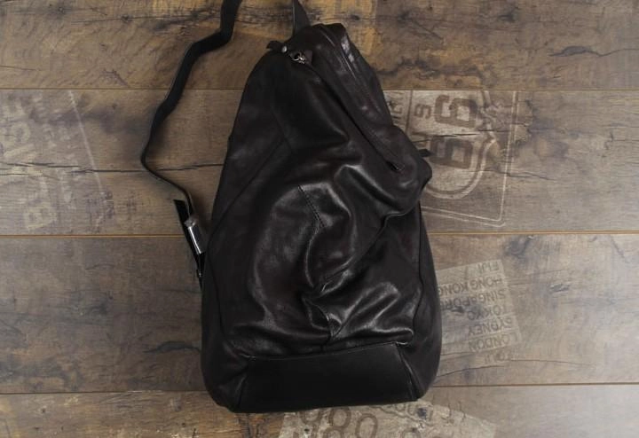 Genuine Leather Mens Cool Sling Bag Large Chest Bag Sling Pack One Shoulder Backpack for men