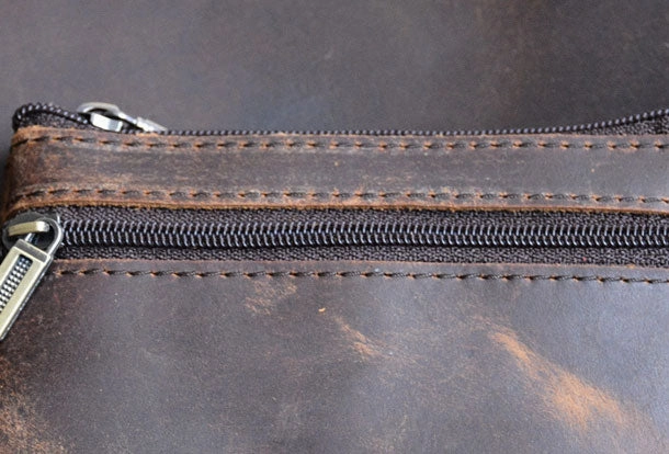 Genuine Leather Mens Wallet Cool billfold Card Coin Holder Wallet Purse for Mens