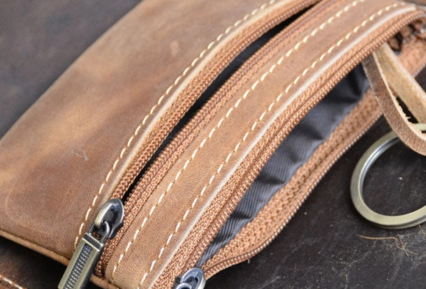 Genuine Leather Mens Wallet Cool billfold Card Coin Holder Wallet Purse for Mens