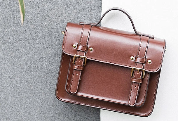 Genuine Leather Satchel bag shoulder bag for women leather crossbody bag