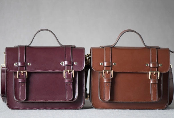 Genuine Leather Satchel bag shoulder bag for women leather crossbody bag