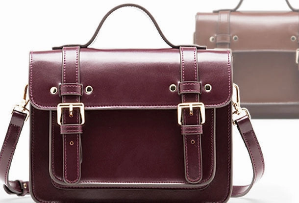 Genuine Leather Satchel bag shoulder bag for women leather crossbody bag