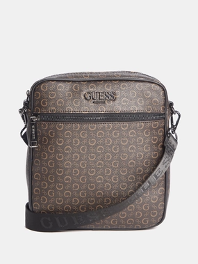 Gio Logo Top-Zip Crossbody