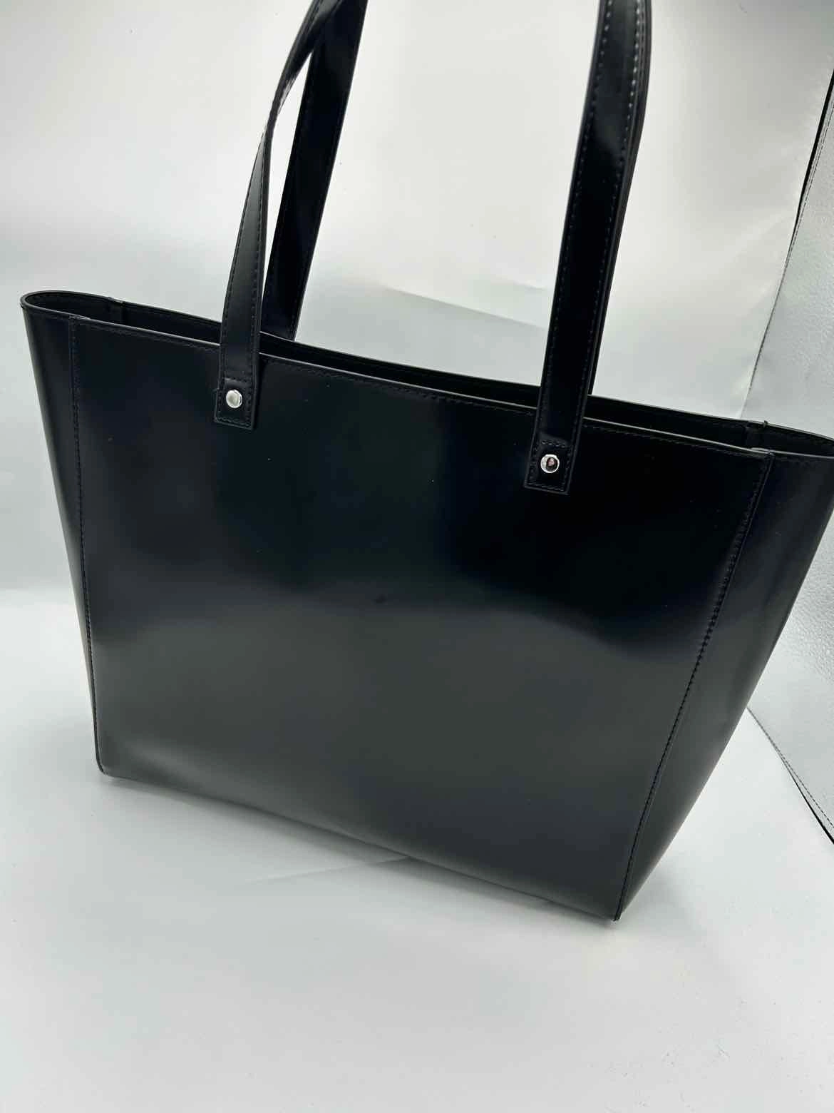 Givenchy Parfums Coated Leather Black Tote Handbag