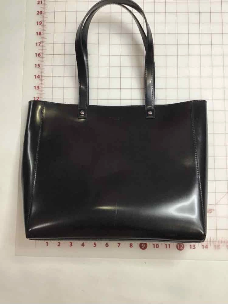 Givenchy Parfums Coated Leather Black Tote Handbag