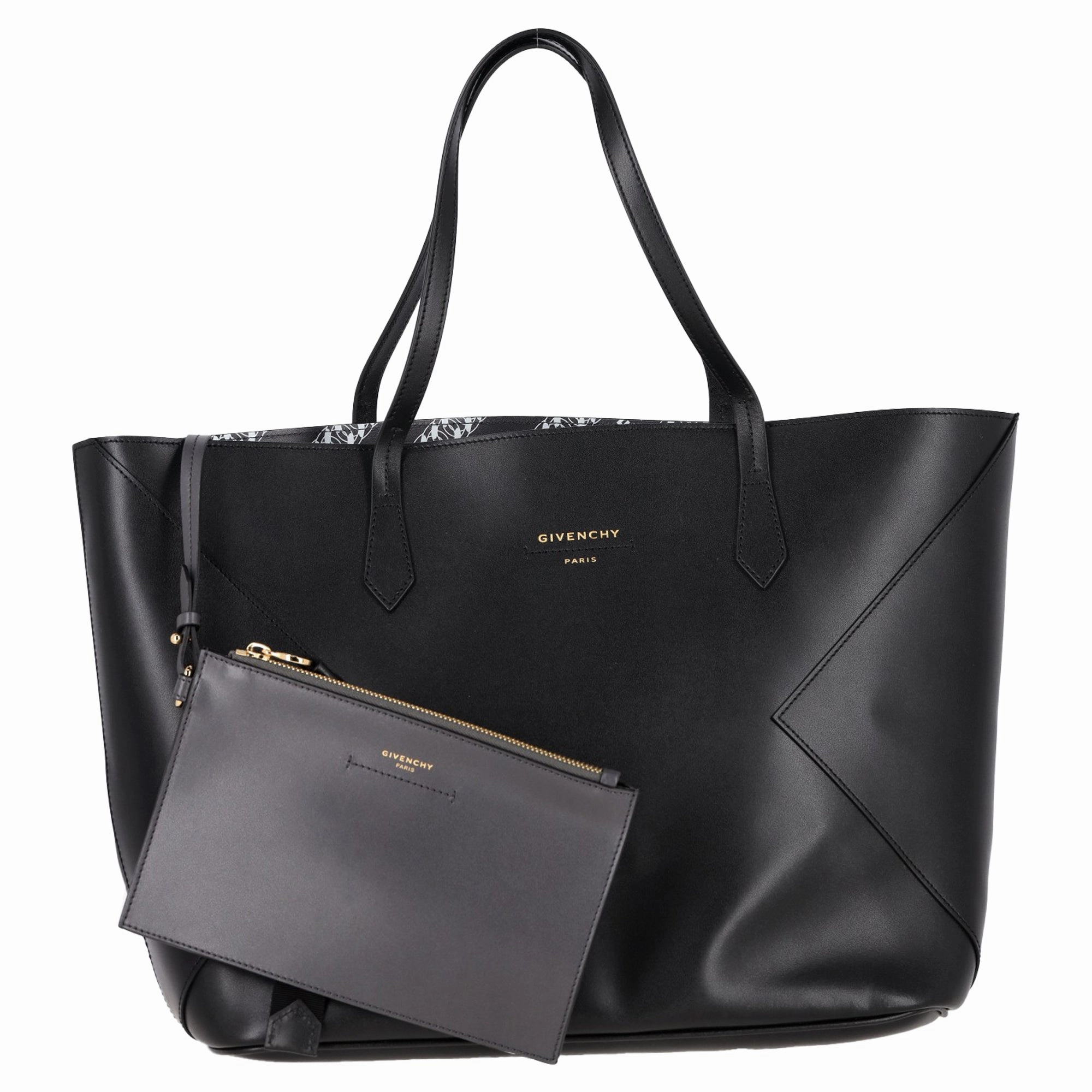 Givenchy Wing Shopper Tote in Black Leather